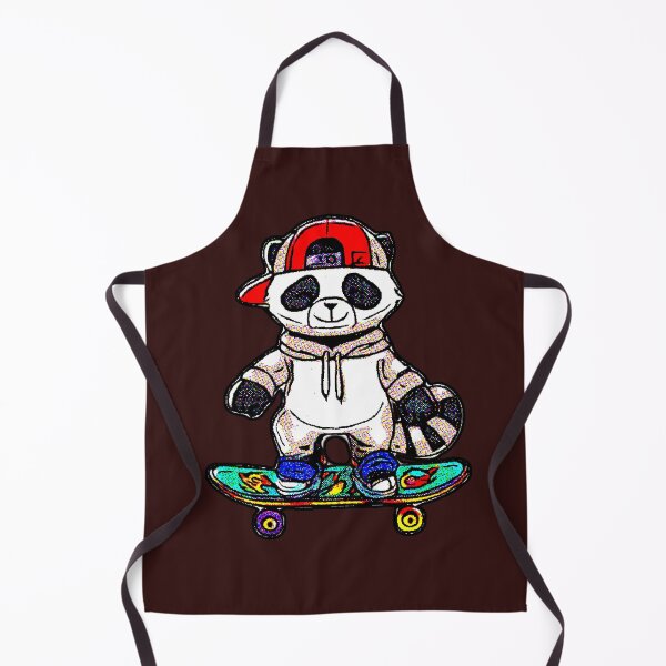 Item preview, Panda Skater Kawaii Red Cap Streetwear Animal designed and sold by AstronautMerch.