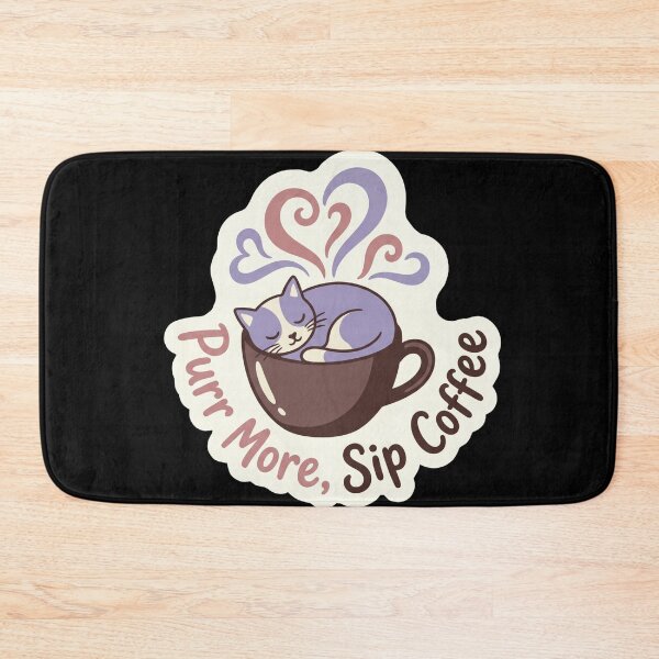 Item preview, Cozy Cat Coffee Cup Sticker designed and sold by Sketchlegacy.