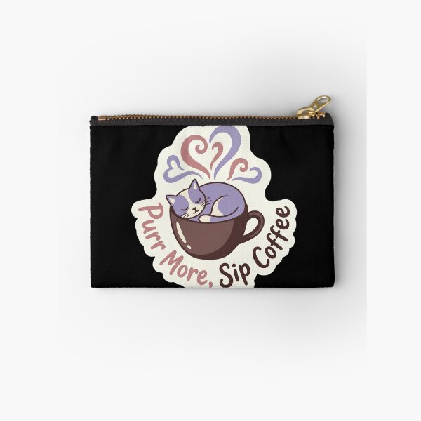 Item preview, Cozy Cat Coffee Cup Sticker designed and sold by Sketchlegacy.