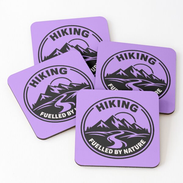 Item preview, Hiking Fuelled by Nature – Minimal Outdoor Adventure Badge designed and sold by DesignHouse07.