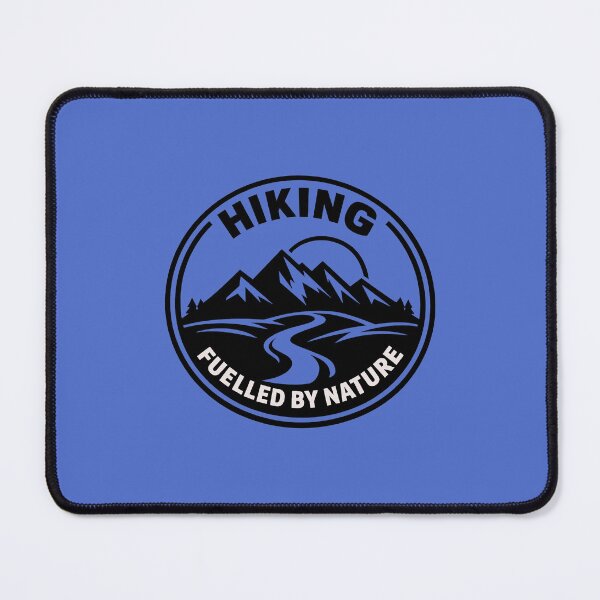 Item preview, Hiking Fuelled by Nature – Minimal Outdoor Adventure Badge designed and sold by DesignHouse07.