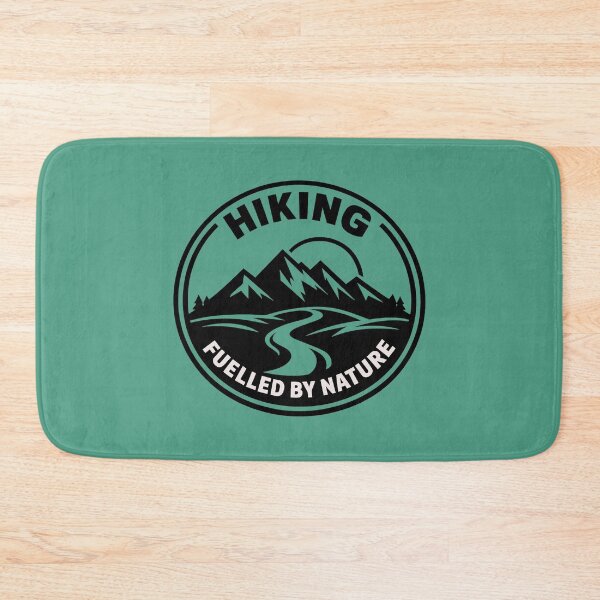 Item preview, Hiking Fuelled by Nature – Minimal Outdoor Adventure Badge designed and sold by DesignHouse07.