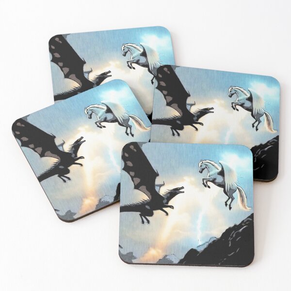 Item preview, Battle Of The Dragon and Pegasus designed and sold by NaturePrints.