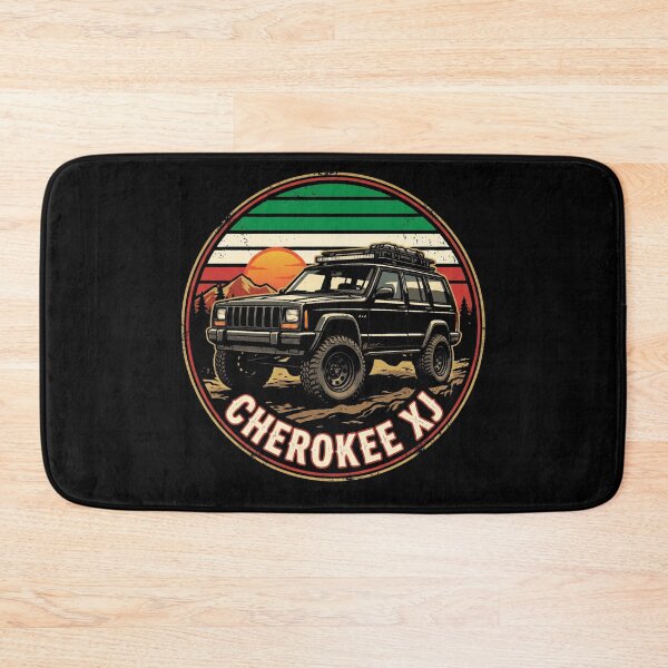 Item preview, Cherokee XJ Black Off Road 4x4 SUV Italy Flag Retro Sunset designed and sold by Off-Road-Zone.
