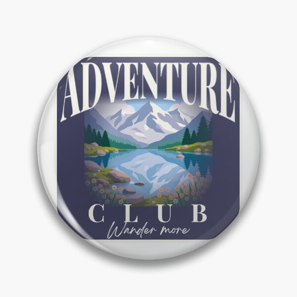 Item preview, Adventure Club Mountain Lake Nature Travel Shirt designed and sold by LAJdesigns.