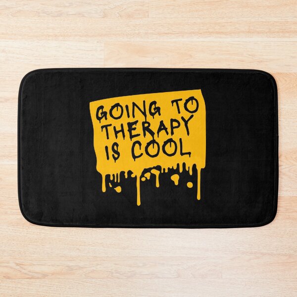 Item preview, Going To Therapy Is Cool Funny Mental Health Quote designed and sold by shirt-o-mat.