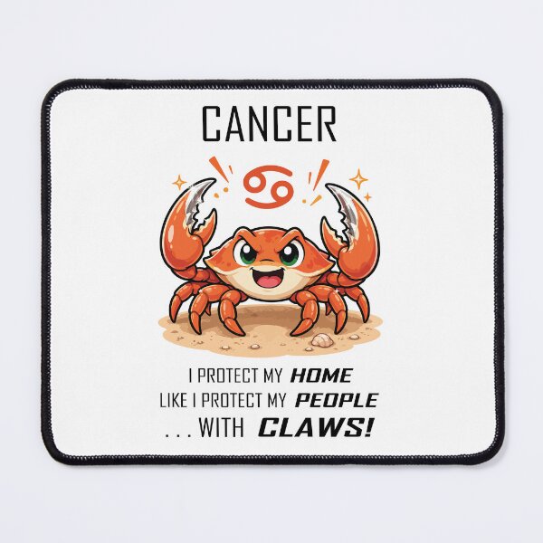 Item preview, Cancer - I Protect with Claws! designed and sold by Remake Design Lab.