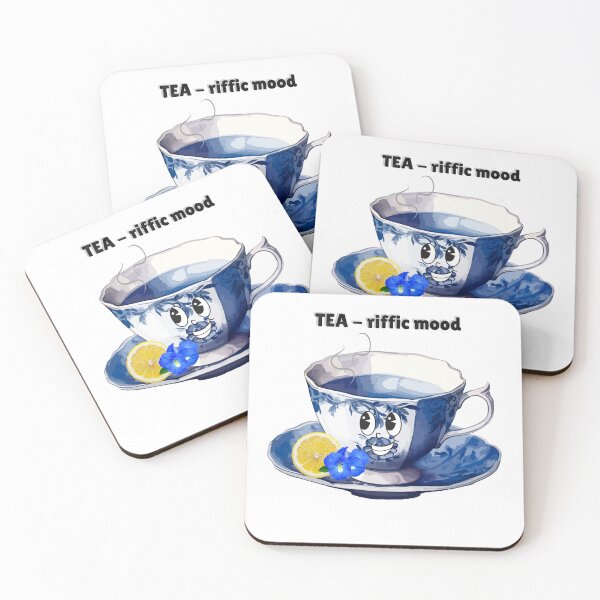 Item preview, Blue Floral Tea Cup Sticker – Tea Lover Gift, Lemon Tea Aesthetic, Cozy Cottagecore Kitchen Art designed and sold by Pandey14.