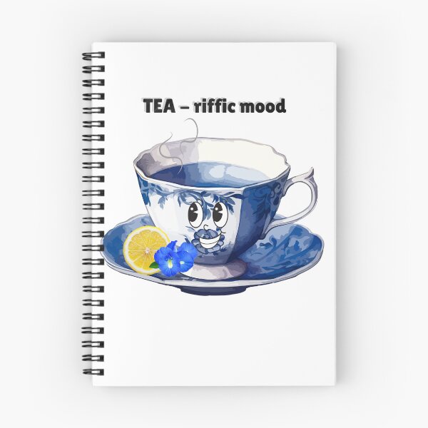 Item preview, Blue Floral Tea Cup Sticker – Tea Lover Gift, Lemon Tea Aesthetic, Cozy Cottagecore Kitchen Art designed and sold by Pandey14.