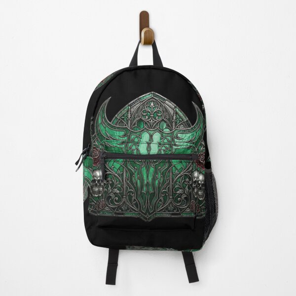 Item preview, Gothic stained glass window with bull's skull designed and sold by David Mateo ArtWorks.