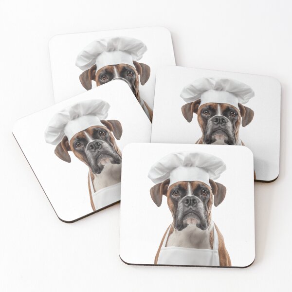 Item preview, Funny Boxer Dog Chef Realistic Animal Cooking Humor Art designed and sold by LazyOwlStore.