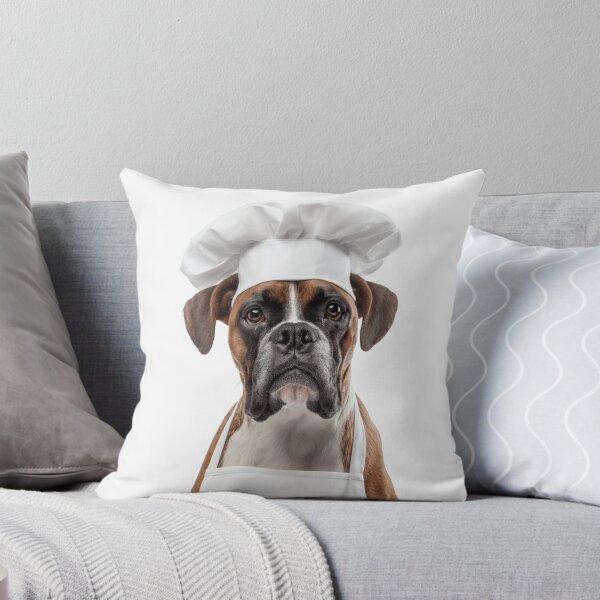 Item preview, Funny Boxer Dog Chef Realistic Animal Cooking Humor Art designed and sold by LazyOwlStore.