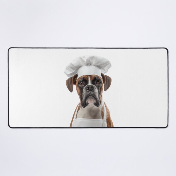 Item preview, Funny Boxer Dog Chef Realistic Animal Cooking Humor Art designed and sold by LazyOwlStore.