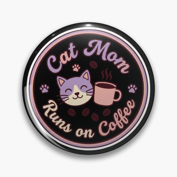 Item preview, Cat Mom Runs on Coffee Sticker designed and sold by Sketchlegacy.