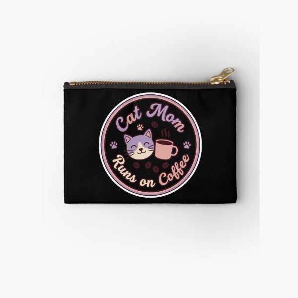 Item preview, Cat Mom Runs on Coffee Sticker designed and sold by Sketchlegacy.