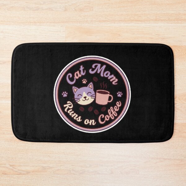 Item preview, Cat Mom Runs on Coffee Sticker designed and sold by Sketchlegacy.