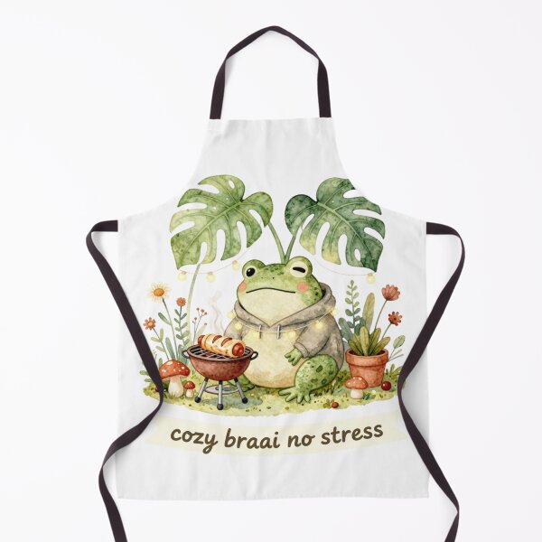 Item preview, Cozy Frog Braai No Stress designed and sold by Cozy Chaos Studio Co.