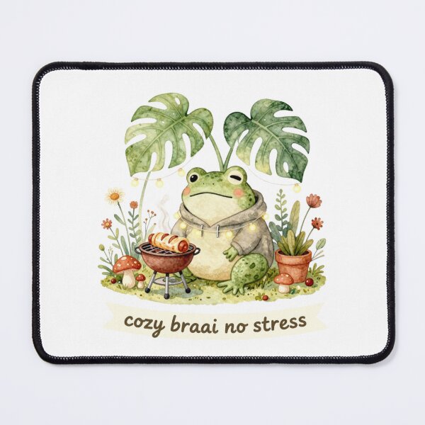 Item preview, Cozy Frog Braai No Stress designed and sold by Cozy Chaos Studio Co.