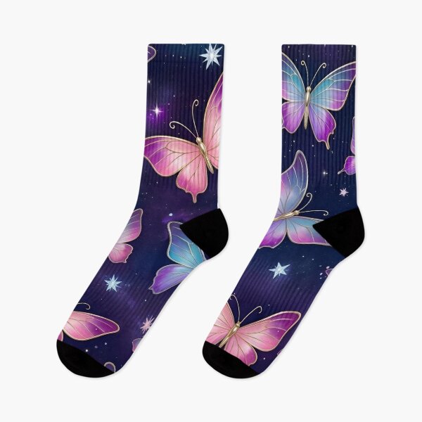 Item preview, Pastel Butterfly Pattern with Soft Glow designed and sold by Good Vibes .