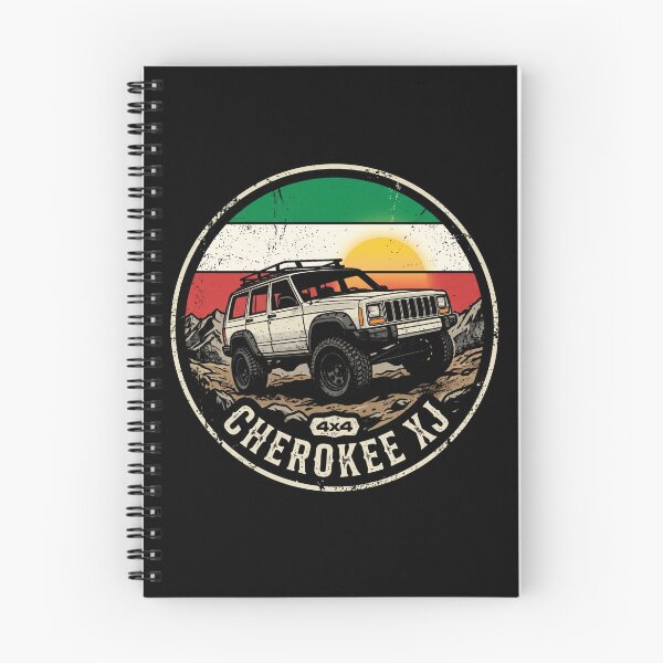 Item preview, Cherokee XJ White Off Road 4x4 Italy Flag Retro Sunset designed and sold by Off-Road-Zone.