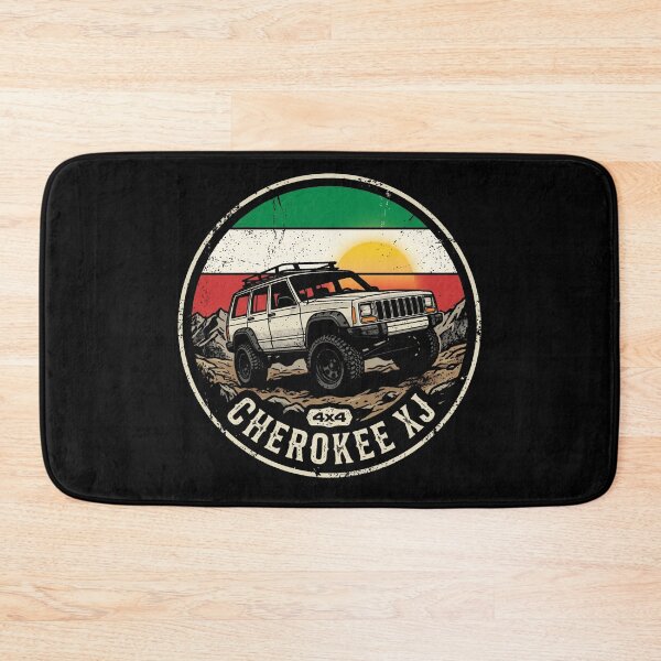 Item preview, Cherokee XJ White Off Road 4x4 Italy Flag Retro Sunset designed and sold by Off-Road-Zone.