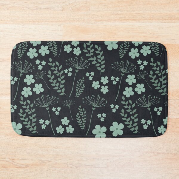 Item preview, Scandinavian Floral Pattern | Sage Green Dark Wildflowers Seamless Botanical  designed and sold by Dino-Lune.