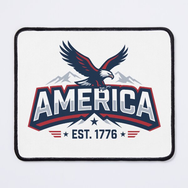 Item preview, America Est 1776 Bald Eagle Sports Logo Patriotic designed and sold by LightWhim.