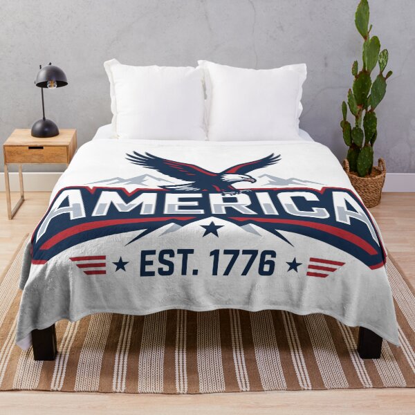 Item preview, America Est 1776 Bald Eagle Sports Logo Patriotic designed and sold by LightWhim.