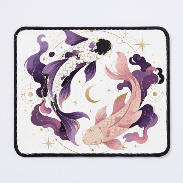 Item preview, Celestial Koi Fish Yin Yang Art designed and sold by ModernMoodCo.