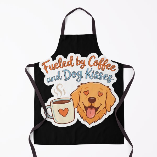 Item preview, Fueled by Coffee and Dog Kisses Sticker  designed and sold by Sketchlegacy.
