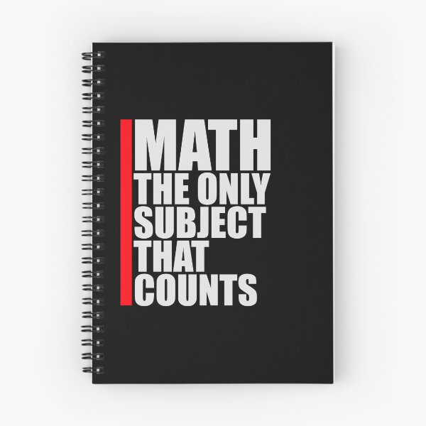 Item preview, Math The Only Subject That Counts Funny Nerd Pun Quote designed and sold by shirt-o-mat.