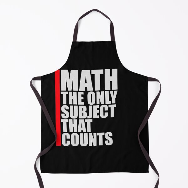 Item preview, Math The Only Subject That Counts Funny Nerd Pun Quote designed and sold by shirt-o-mat.