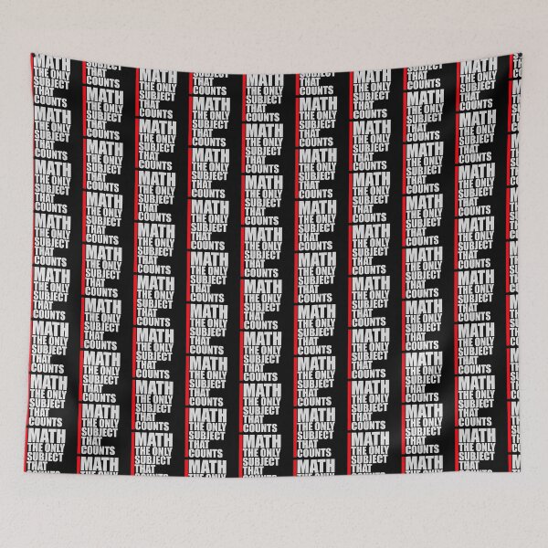 Item preview, Math The Only Subject That Counts Funny Nerd Pun Quote designed and sold by shirt-o-mat.