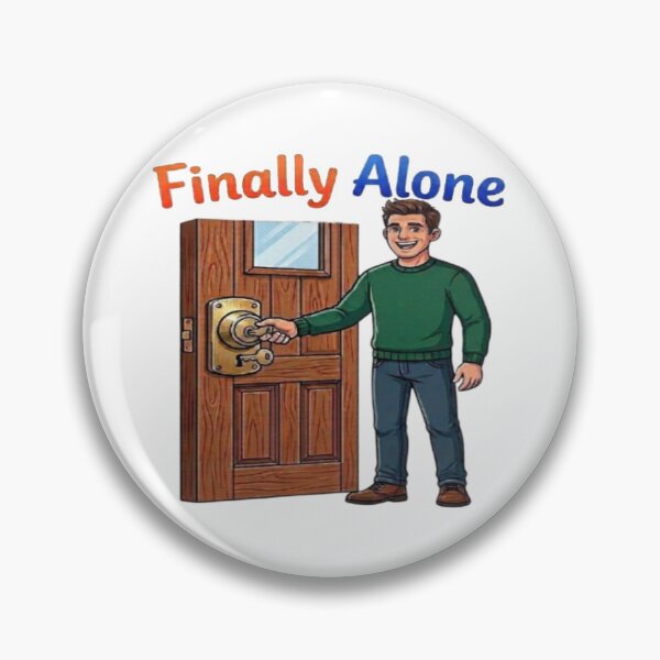 Item preview, Finally Alone: Relatable Introvert Humor Design designed and sold by Northern Glow Art.