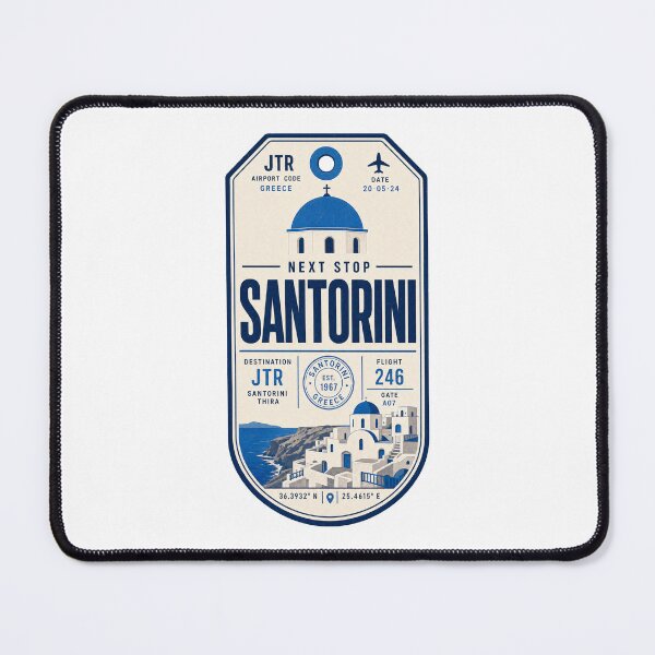Item preview, Next stop Santorini holiday designed and sold by pirminio.