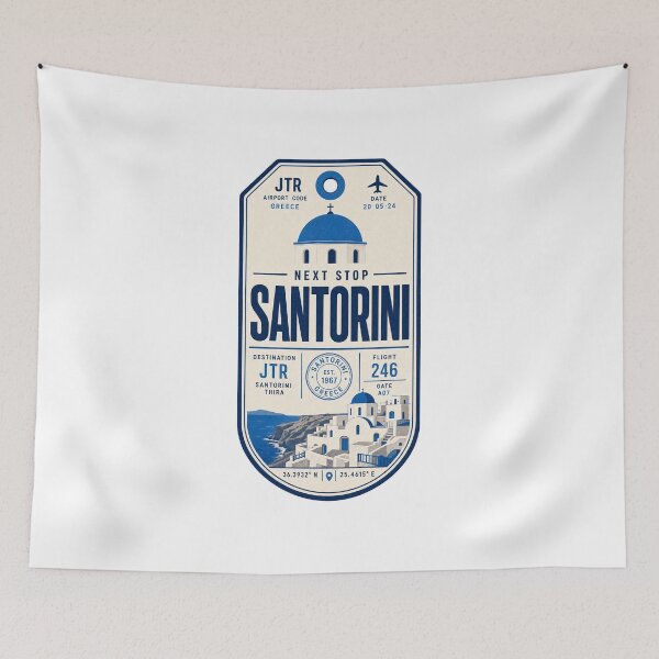 Item preview, Next stop Santorini holiday designed and sold by pirminio.