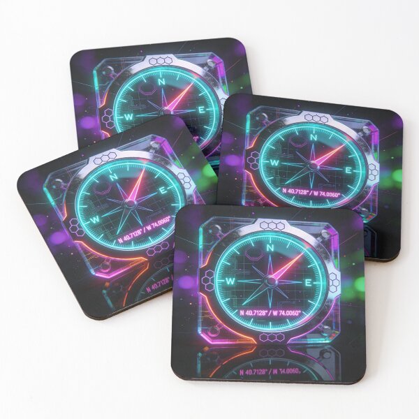 Item preview, Neon Compass Design designed and sold by Heavens Blueprint & Designs.