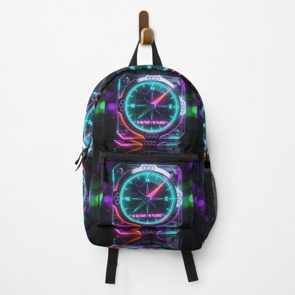 Artikelvorschau, Neon-Kompass-Design entworfen und verkauft von Heavens Blueprint & Designs.