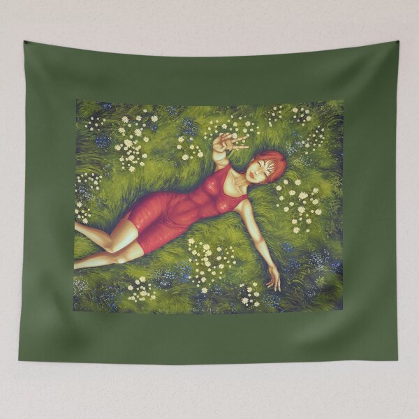 Item preview, Beautiful girl smiling and showing the peace sign designed and sold by Witseart.