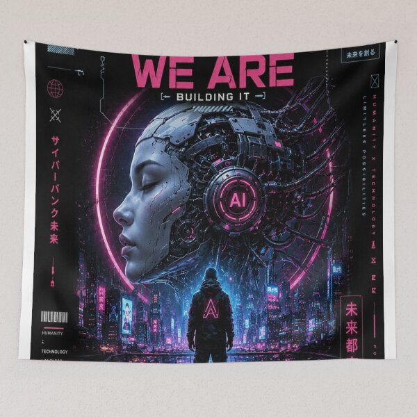 Item preview, AI cyberpunk innovation design designed and sold by urbanshop7.