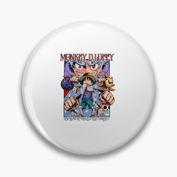 Item preview, Child Captain Holding Devil Fruit With Straw Hat Crew Background designed and sold by JohnnyFive8.