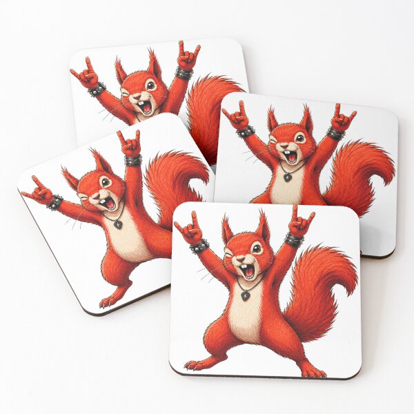 Item preview, Squirrels Just Wanna Rock designed and sold by SecretSquirrellDesigns.