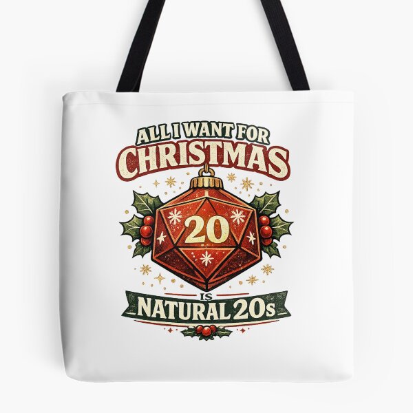 Item preview, All I Want For Christmas Is Natural 20s designed and sold by ESSClothing.