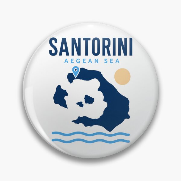 Item preview, Santorini Aegean Sea Holiday Souvenirs designed and sold by pirminio.