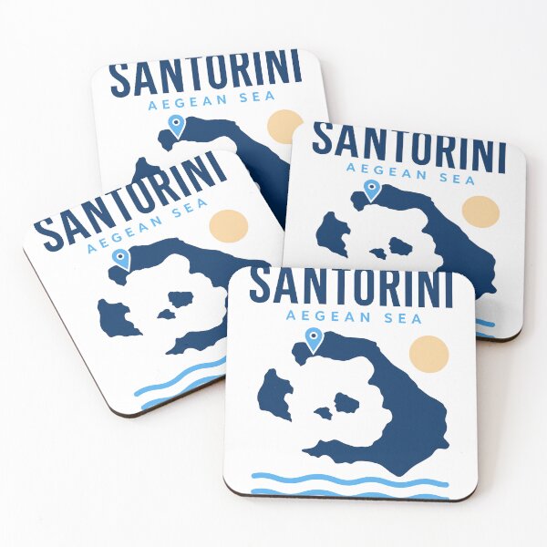 Item preview, Santorini Aegean Sea Holiday Souvenirs designed and sold by pirminio.