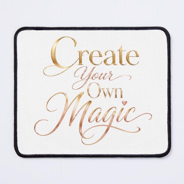 Item preview, Create Your Own Magic Luxury Quote Sticker designed and sold by ModernMoodCo.