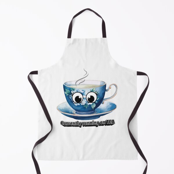 Item preview, Currently Running on Tea Sticker – Funny Tea Lover Quote, Cute Blue Teacup Humor Design, Tea Addict Gift designed and sold by Pandey14.