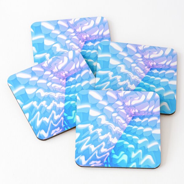 Item preview, 3D Cube Liquid Abstract (Soft Blue and Purple) designed and sold by sanduvisuals.