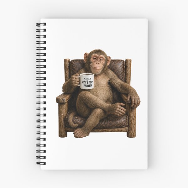 Item preview, Stay Back I Farted Monkey | Funny Coffee Monkey Humor Design designed and sold by HippyRikky.
