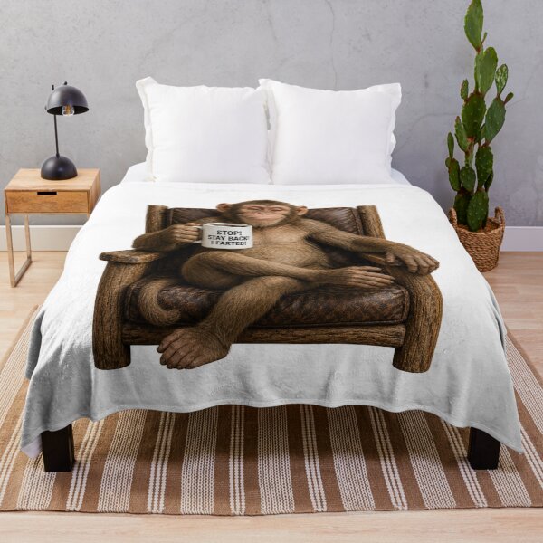 Item preview, Stay Back I Farted Monkey | Funny Coffee Monkey Humor Design designed and sold by HippyRikky.